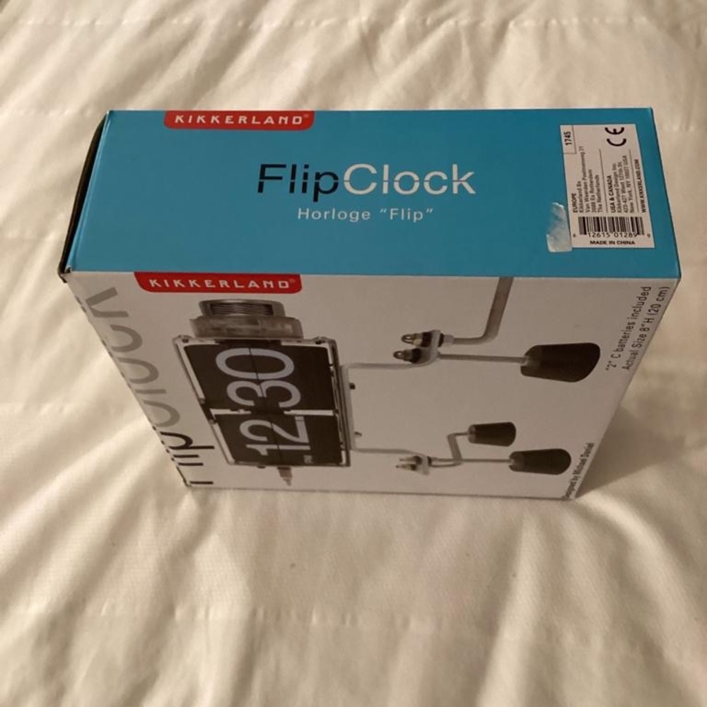 Michael Daniel Kikkerland Vtg Style Flip Clock Mid Century Modern In Box - Picture 2 of 7
